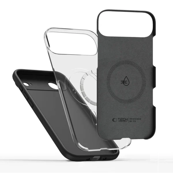 Tech-Protect Silicone MagSafe Case for iPhone 17 Air - Blackeng