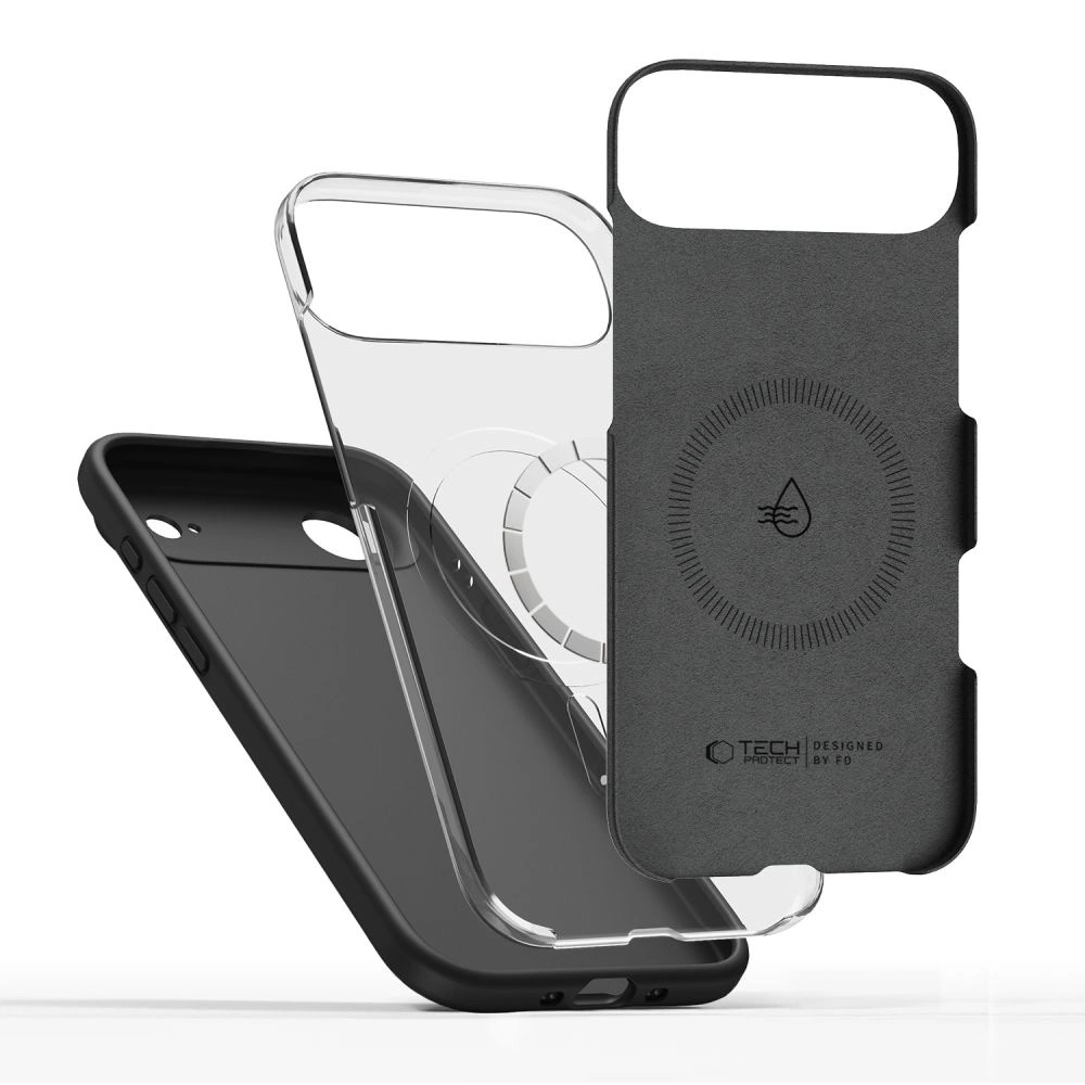 Tech-Protect Silicone MagSafe Case for iPhone 17 Air - Blackeng