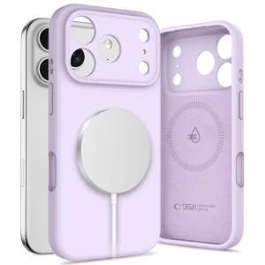 Tech-Protect Silicone MagSafe Case for iPhone 17 Pro - Purpleeng