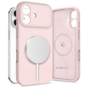 Tech-Protect Silicone MagSafe Case for iPhone 17 - Pinkeng