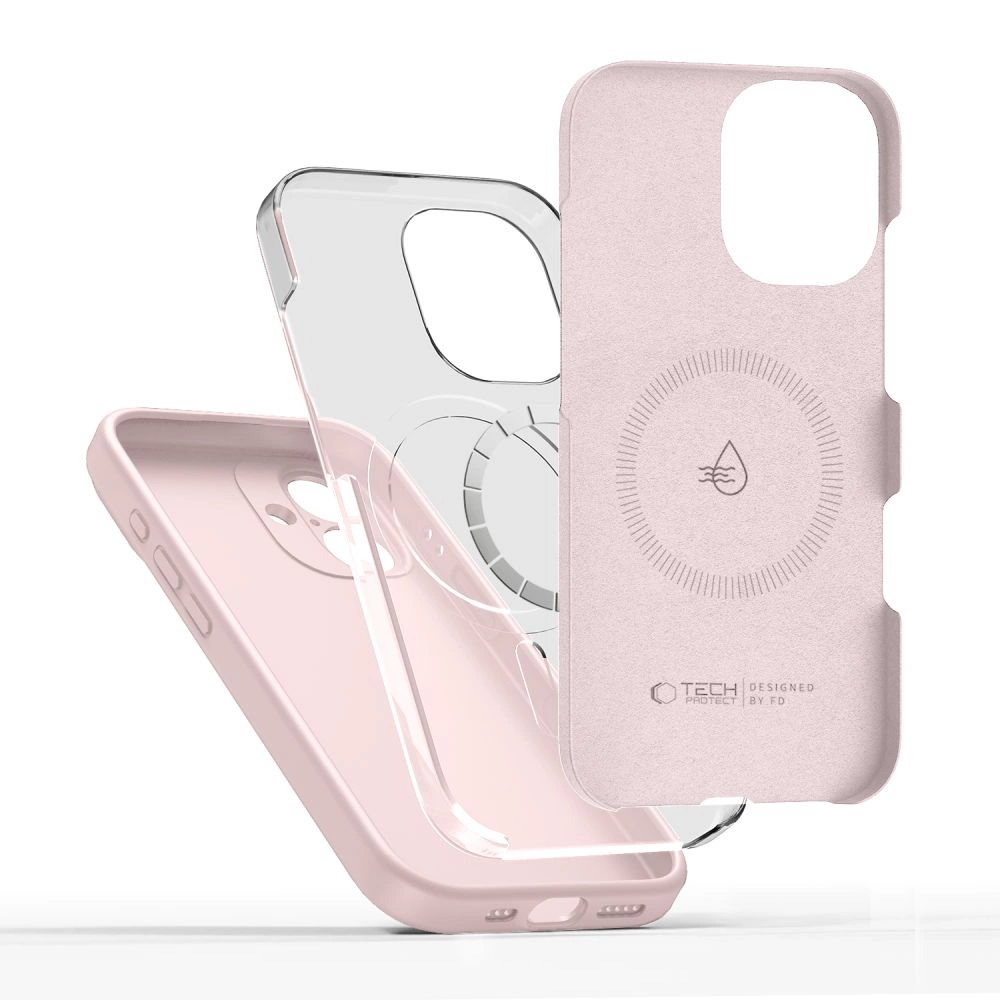 Tech-Protect Silicone MagSafe Case for iPhone 17 - Pinkeng