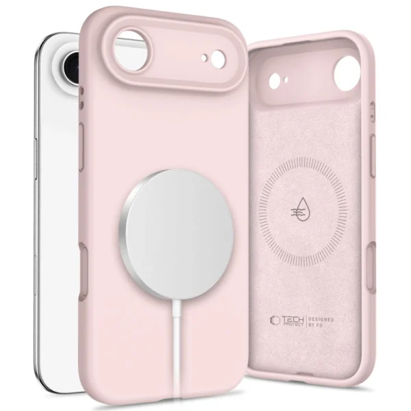 Tech-Protect Silicone MagSafe Case for iPhone 17 Air - Pinkeng