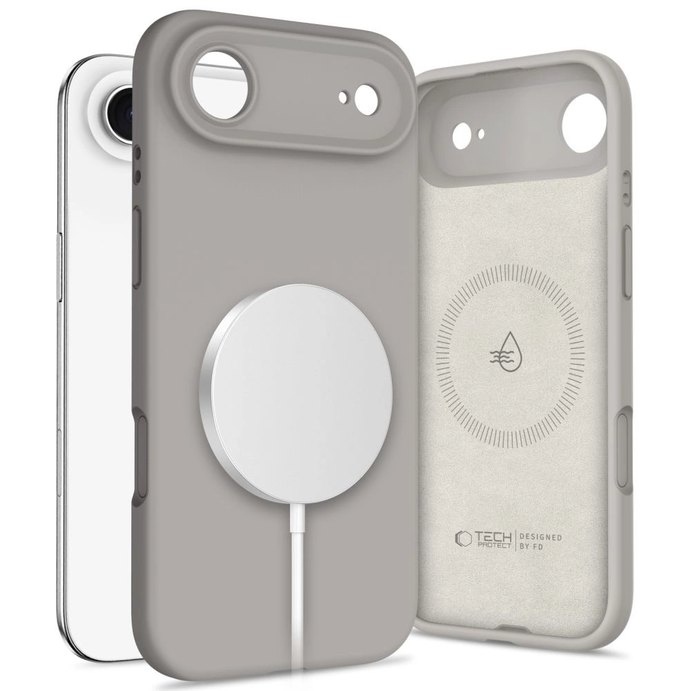 Tech-Protect Silicone MagSafe Case for iPhone 17 Air - Grayeng