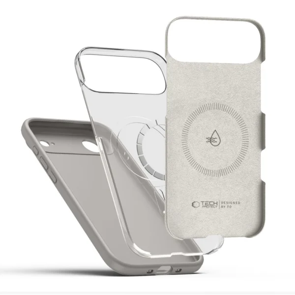 Tech-Protect Silicone MagSafe Case for iPhone 17 Air - Grayeng