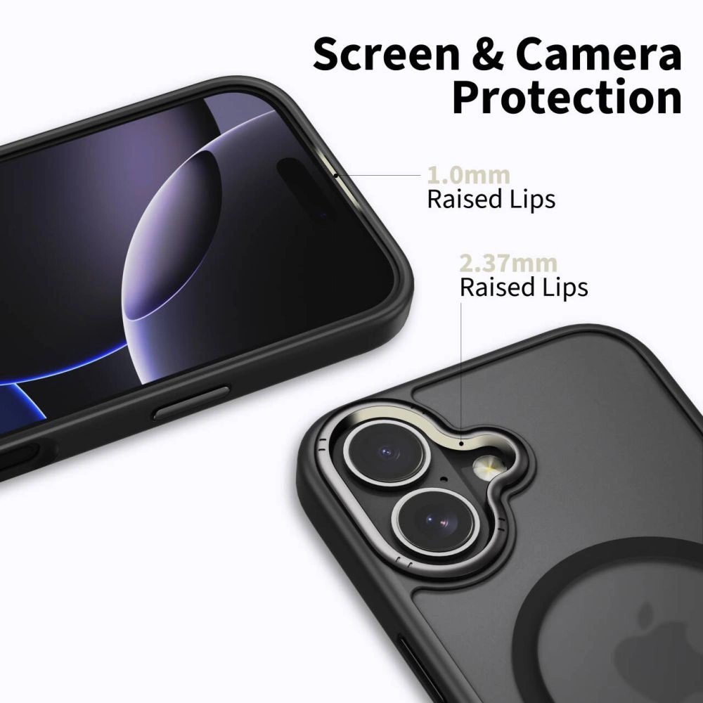 Tech-Protect MagEdge MagSafe Case for iPhone 17 - Matte Blackeng