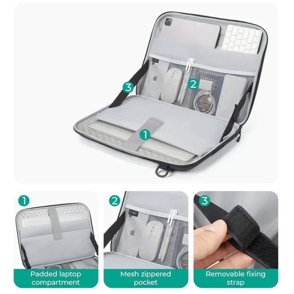 Tech-Protect Ranger-X Tactical Laptop Case for 15-16" - Blackeng