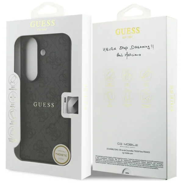 Etui Guess 4G Classic MagSafe na Samsung Galaxy Z Fold7 - czarnepol