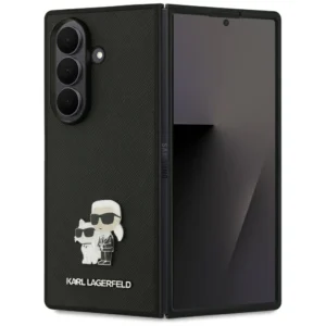 Etui Karl Lagerfeld Saffiano Karl&Choupette Pin na Samsung Galaxy Z Fold7 - czarnepol