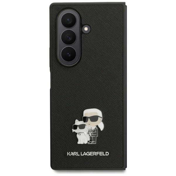 Etui Karl Lagerfeld Saffiano Karl&Choupette Pin na Samsung Galaxy Z Fold7 - czarnepol