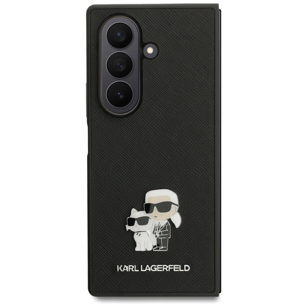 Etui Karl Lagerfeld Saffiano Karl&Choupette Pin na Samsung Galaxy Z Fold7 - czarnepol