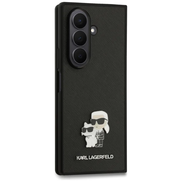 Etui Karl Lagerfeld Saffiano Karl&Choupette Pin na Samsung Galaxy Z Fold7 - czarnepol