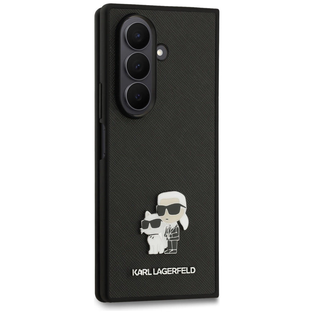Etui Karl Lagerfeld Saffiano Karl&Choupette Pin na Samsung Galaxy Z Fold7 - czarnepol