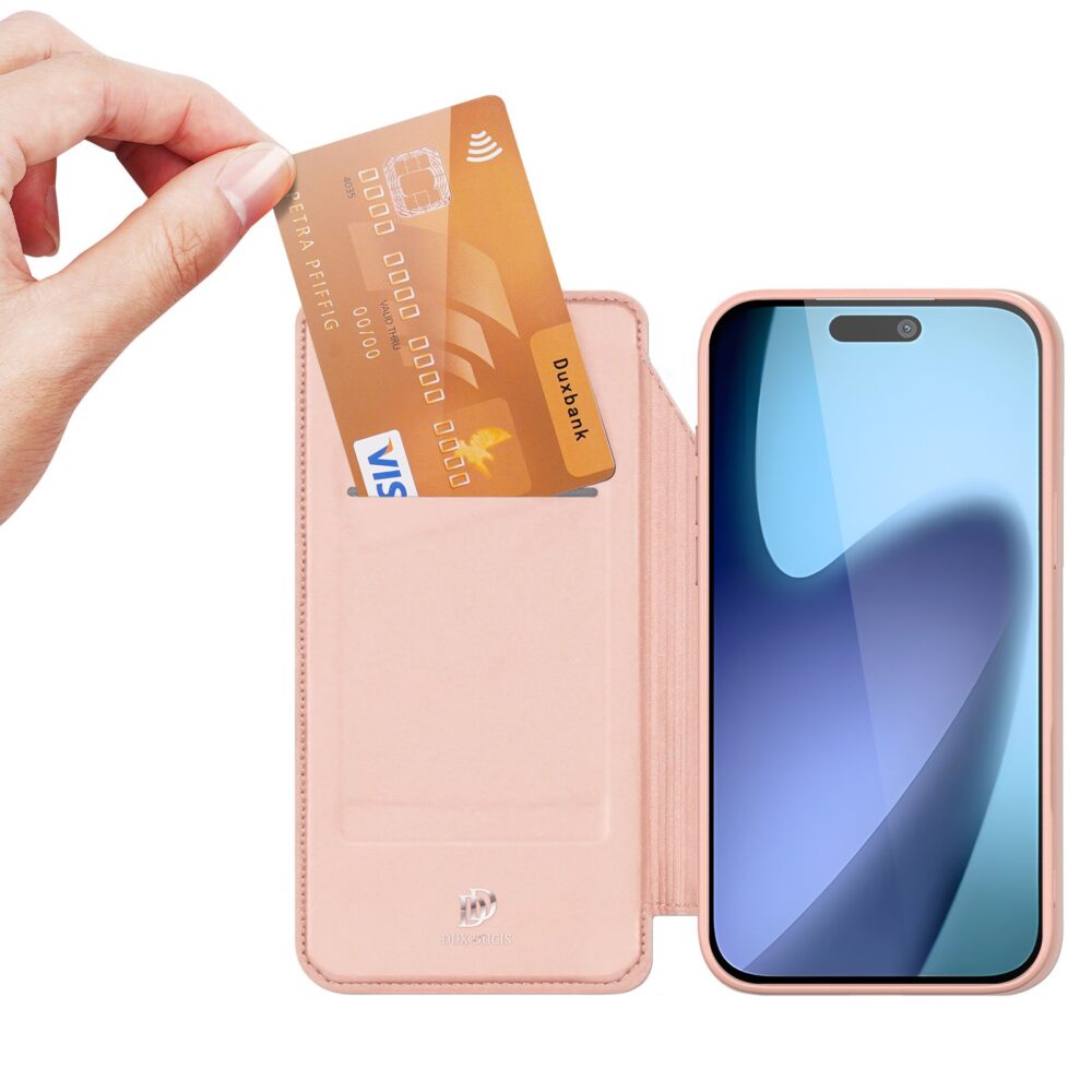1f4fef13f4b0ce3eb9eb528770ccacc5 DUX DUCIS wallet case SKIN PRO for IPHONE 17 rose