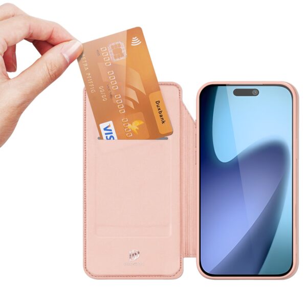 1f4fef13f4b0ce3eb9eb528770ccacc5 DUX DUCIS wallet case SKIN PRO for IPHONE 17 rose