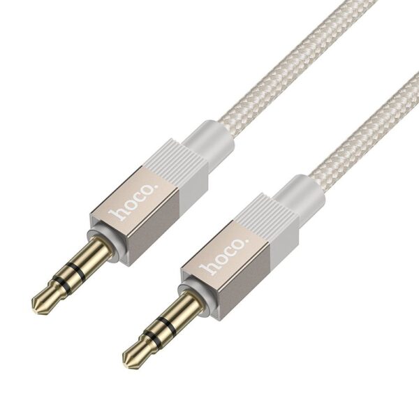 2c0480a27134b372f81d2e4b294e17bb Cable AUX Jack 3,5 mm (male) to Jack 3,5 mm (male) Hoco 1 m UPA32 gold