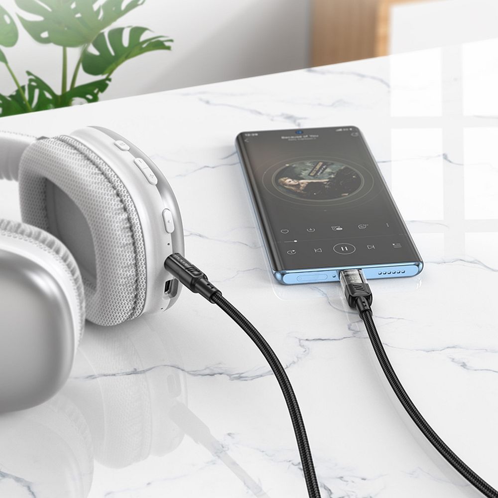 2c6ead58de9c218dbb336458ac9fbfcd Cable AUX Jack 3,5 mm to USB C Hoco 1,2 m UPA27 black