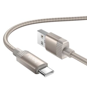 Cable USB A to USB C Hoco 3A 1 m X117 gold