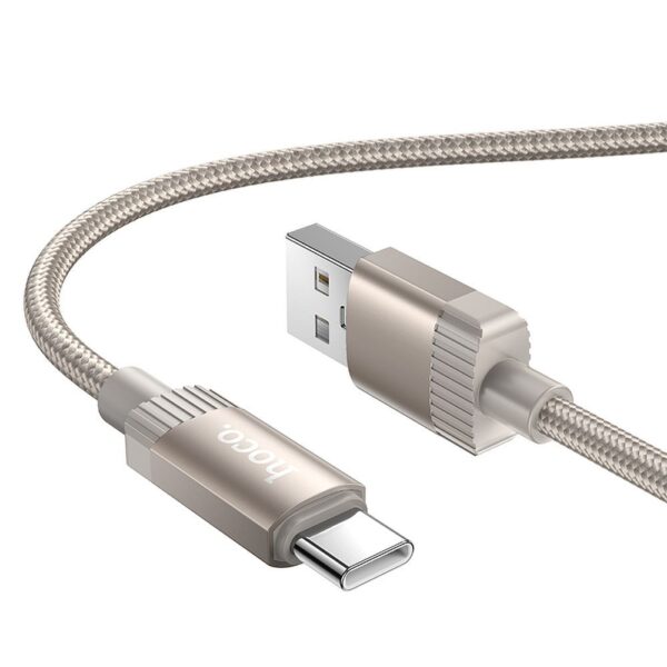Cable USB A to USB C Hoco 3A 1 m X117 gold