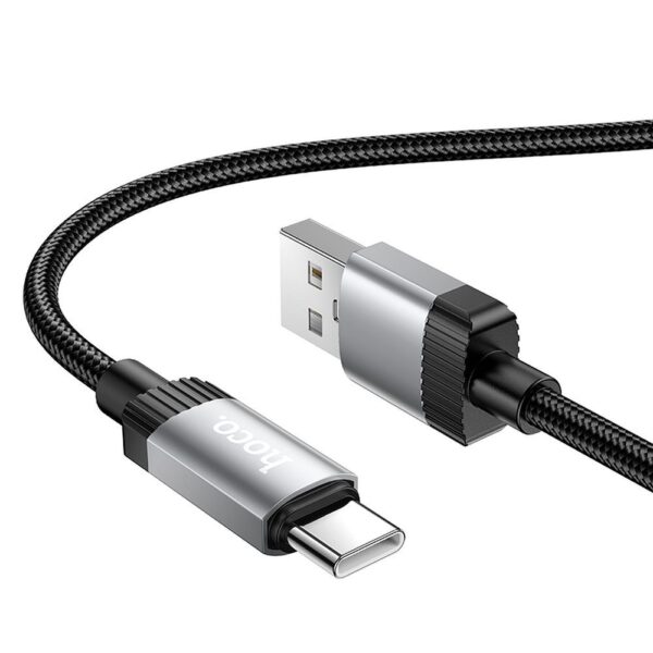 Cable USB A to USB C Hoco 3A 1 m X117 black