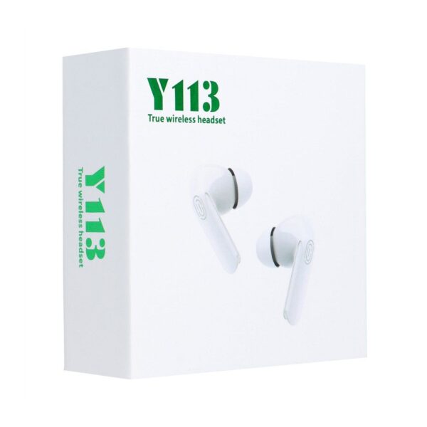 Wireless headset stereo TWS Y113 + docking station white