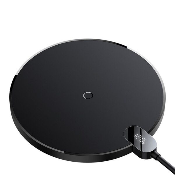 BASEUS wireless charger with digital display 15W CCED000001 black