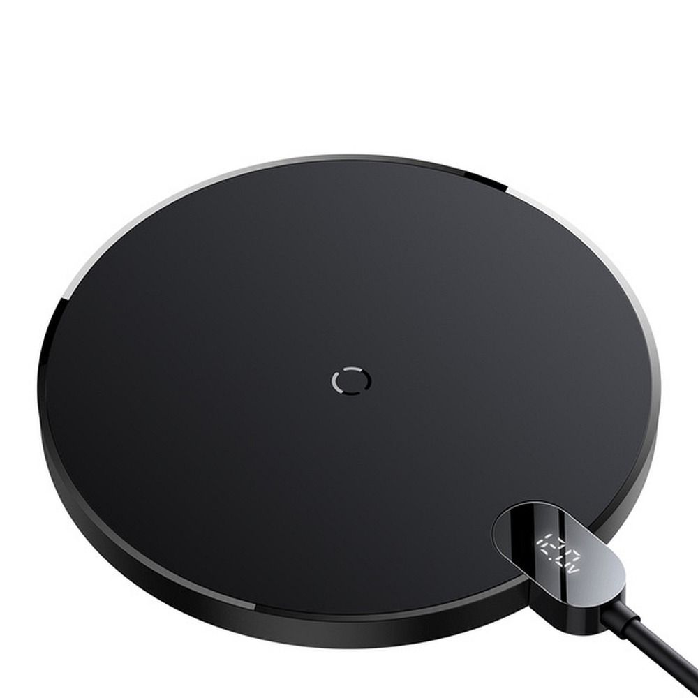 BASEUS wireless charger with digital display 15W CCED000001 black
