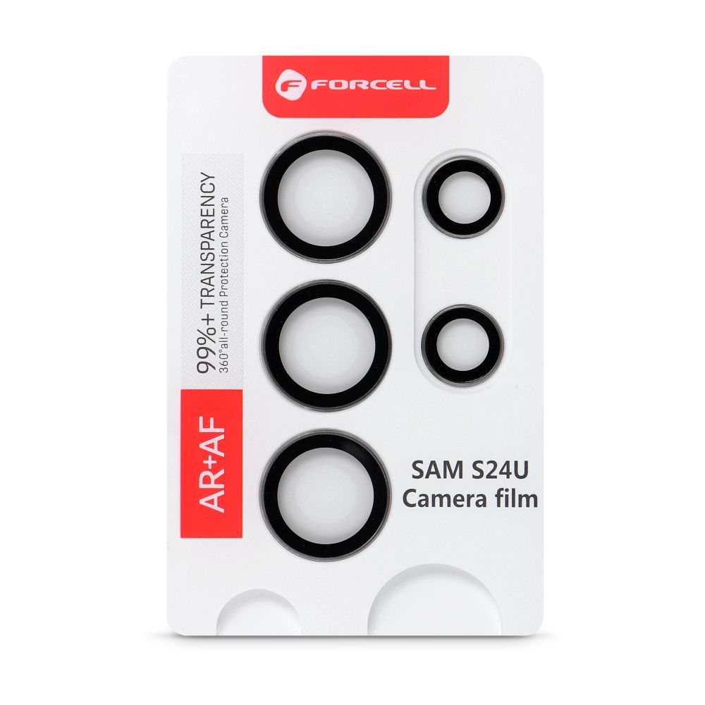 Forcell Premium Camera Lens Tempered Glass - for Samsung Galaxy S24 Ultra Grey