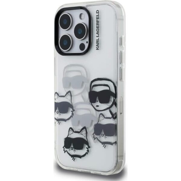 KARL LAGERFELD case for IPHONE 16 PRO MAX KLHCP16XHMCHKCT (IML Multi K&C Head Pattern)