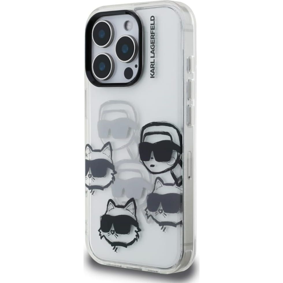 KARL LAGERFELD case for IPHONE 16 PRO MAX KLHCP16XHMCHKCT (IML Multi K&C Head Pattern)