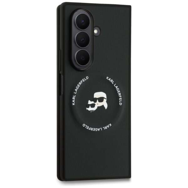 KARL LAGERFELD case for SAMSUNG Z Fold7 KLHMZFD7PSMLRKCK compatible with MagSafe (PU K&C) black