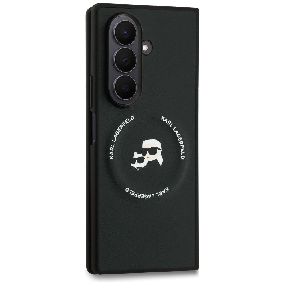 KARL LAGERFELD case for SAMSUNG Z Fold7 KLHMZFD7PSMLRKCK compatible with MagSafe (PU K&C) black