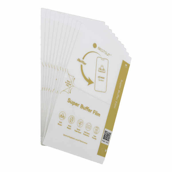 5850ee562eba4bc362a8e6cb6dda6c9d Bestsuit SUPER BUFFER 0,18mm - Anti shock and auto repair TPU film for smart cutting machine 196x125mm (10 pcs/set)