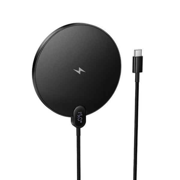 5eaadae9a07909c932eaa6c700a38ccf Wireless charger Hoco 15W with cable USB C and digital display CW62 black