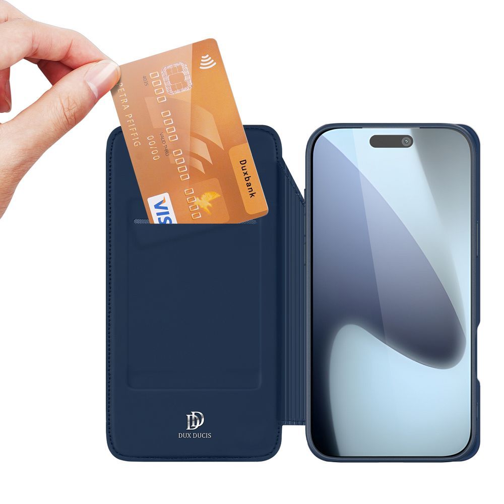 DUX DUCIS wallet case SKIN PRO for IPHONE 17 PRO blue