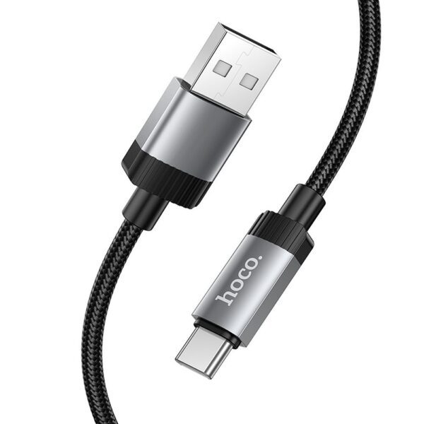 Cable USB A to USB C Hoco 3A 1 m X117 black
