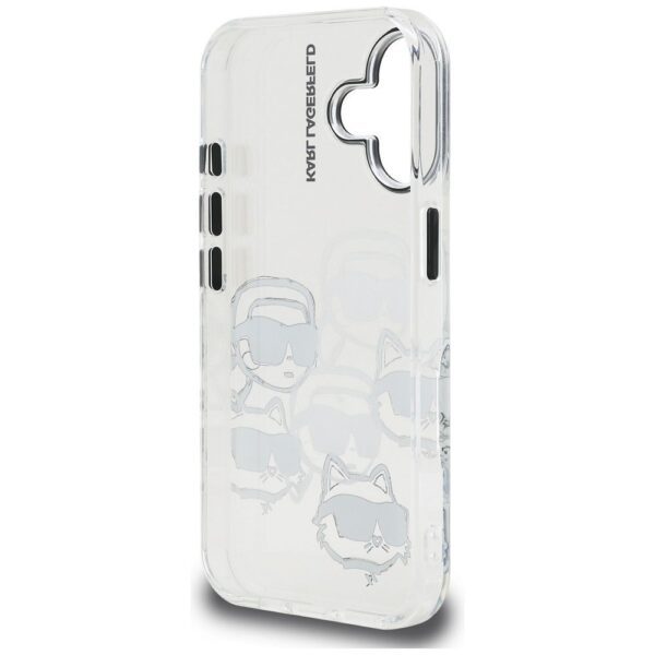 KARL LAGERFELD case for IPHONE 16 KLHCP16SHMCHKCT (IML Multi K&C Head Pattern)