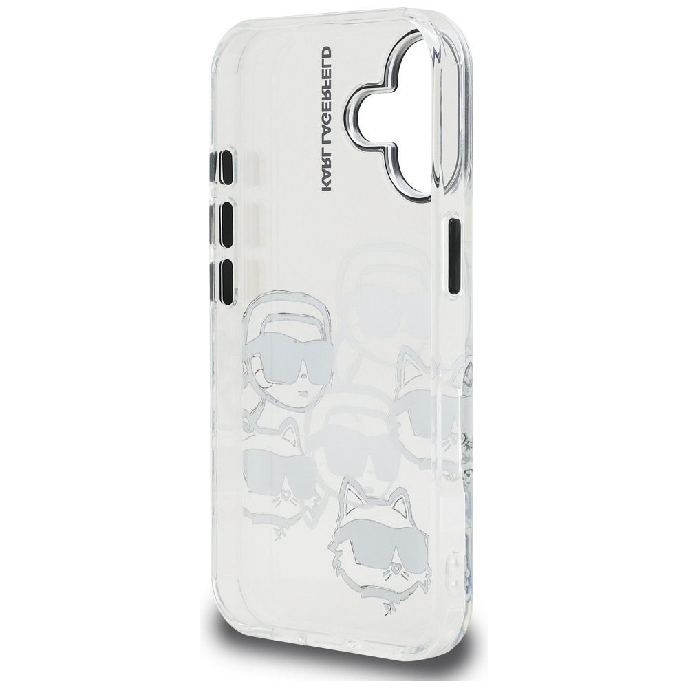 KARL LAGERFELD case for IPHONE 16 KLHCP16SHMCHKCT (IML Multi K&C Head Pattern)