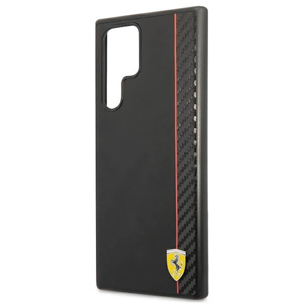 Ferrari On Track Carbon Stripe Case for Samsung Galaxy S22 Ultra - Blackeng