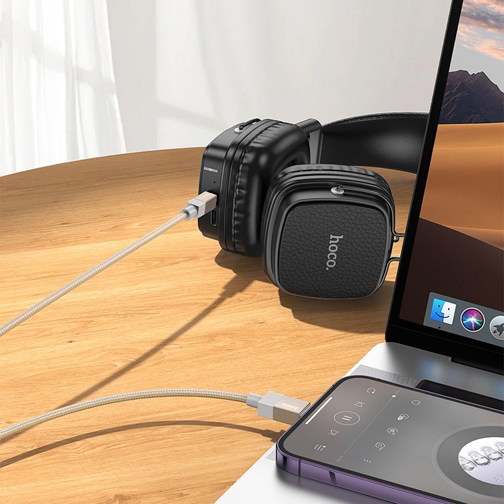 918f507656ed7367700251cee533afb8 Cable AUX Jack 3,5 mm (male) to Lightning (male) Hoco 1 m UPA32A gold