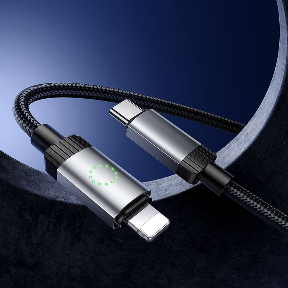 Cable USB C to Lightning Hoco PD 27W 1 m X117 black