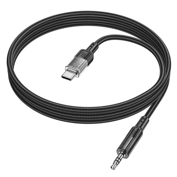 bfdbec7988317c613c7bbd718a48560b Cable AUX Jack 3,5 mm to USB C Hoco 1,2 m UPA27 black