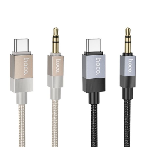 c469aa8d42ff71a40b9e12f1dce062ca Cable AUX Jack 3,5 mm (male) to USB C (male) Hoco 1 m UPA32B gold