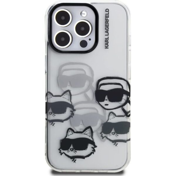 KARL LAGERFELD case for IPHONE 16 PRO MAX KLHCP16XHMCHKCT (IML Multi K&C Head Pattern)