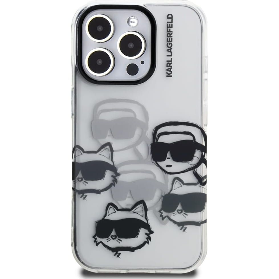 KARL LAGERFELD case for IPHONE 16 PRO MAX KLHCP16XHMCHKCT (IML Multi K&C Head Pattern)