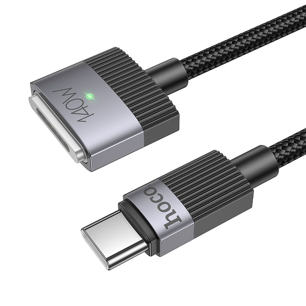 dc7f58ba5578966b8eb6faca1ab33b27 Cable USB C to Mag3 Hoco 5A 140W magnetic 1,8 m U141 black