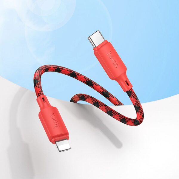 Cable USB C to Lightning Hoco PD 27W 1 m X116 gradient red