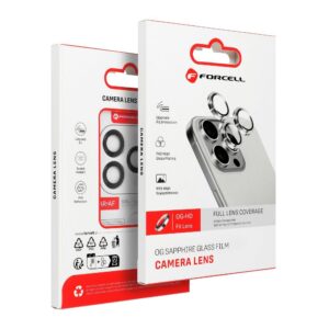 Forcell Premium Camera Lens Tempered Glass - for Samsung Galaxy S25 Ultra Titanium White Silver