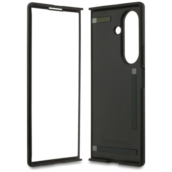 KARL LAGERFELD case for SAMSUNG Z Fold7 KLHMZFD7PSMLRKCK compatible with MagSafe (PU K&C) black