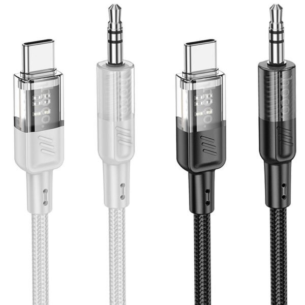f751fd90282e791b6fc04e9947f0d0d2 Cable AUX Jack 3,5 mm to USB C Hoco 1,2 m UPA27 black