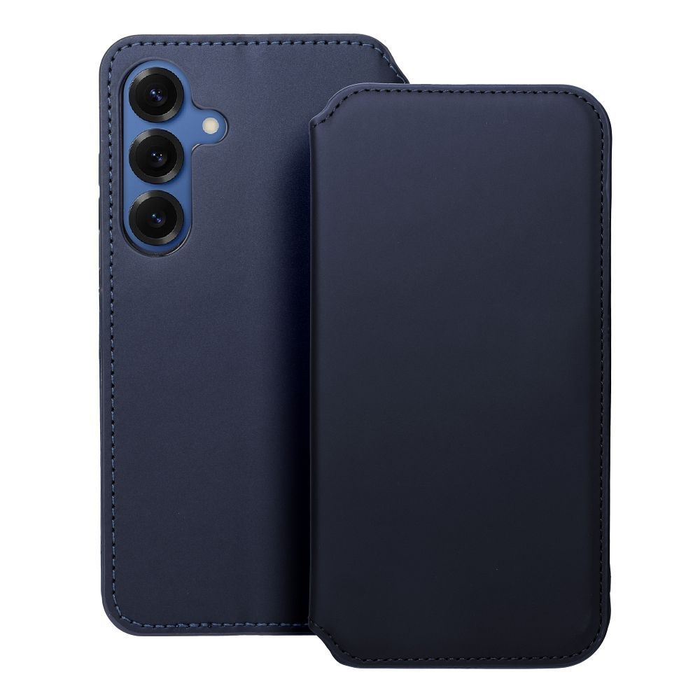 DUAL POCKET Book case for SAMSUNG S25 Plus navy